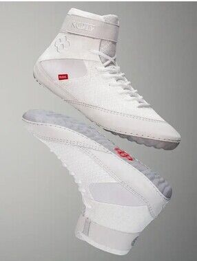 RUDIS SAMURAI Wrestling Speef Wind White High-Top Training Shoes Sz 6.5W 5M